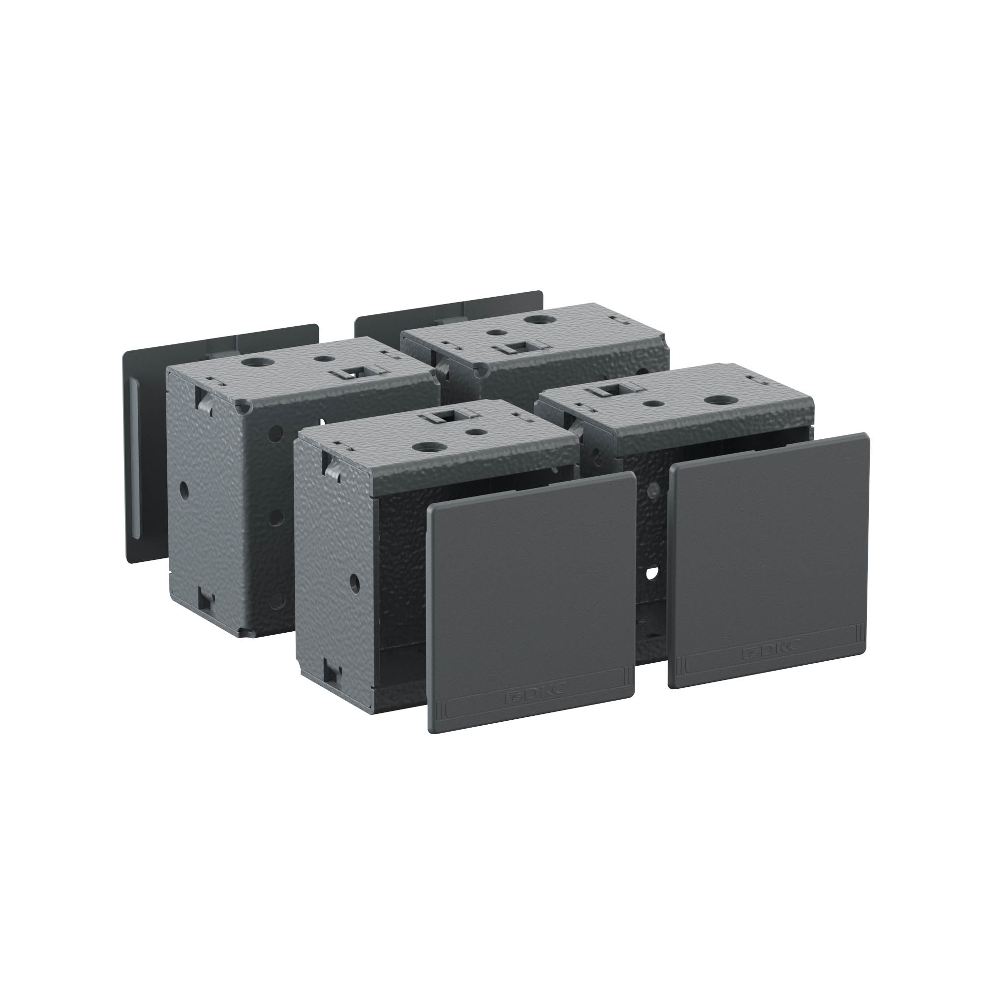 Комплект угловых элементов с пластиковыми заглушками, В =100 мм, 1 кмп = 4 шт.