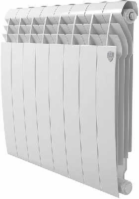 Радиатор биметаллический секционный 500/100/6 боковое подключение цвет Bianco Traffico