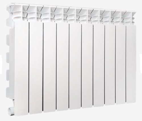 Радиатор алюминиевый секционный 500/100/4 боковое подключение