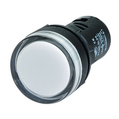 Индикатор сигнальный со встроенным диодом 24В белый