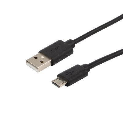 Кабель USB-micro USB, PVC, black, 1,8m, 18-1164-2,