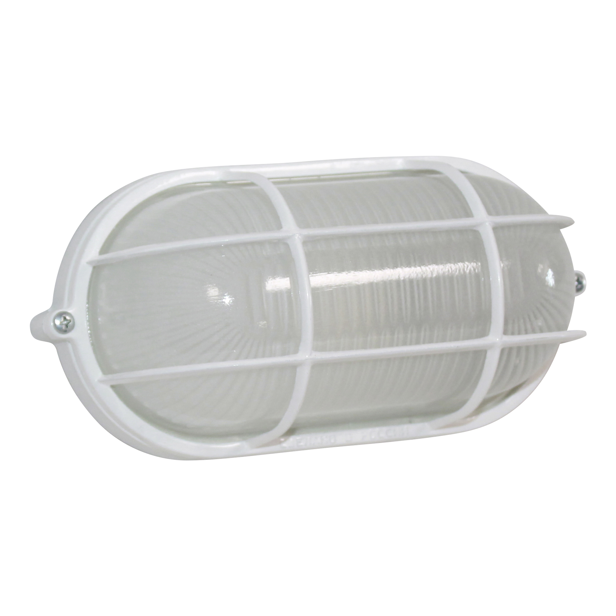 Светильник НПП-03-60-022 IP65 Банник 1402 Овал    малый матовый/корпус с решеткой белый