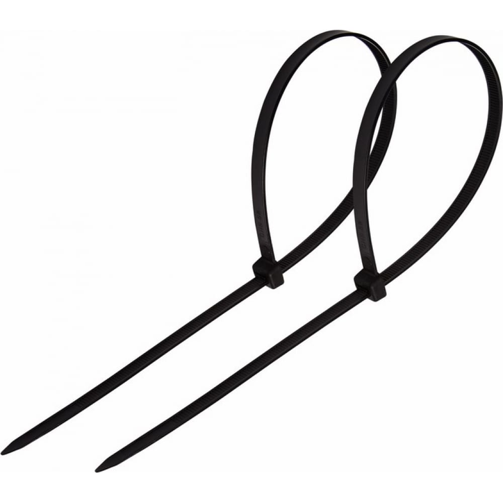 Хомут-стяжка кабельная нейлоновая PROconnect 200x2,5 мм, черная, 100 шт