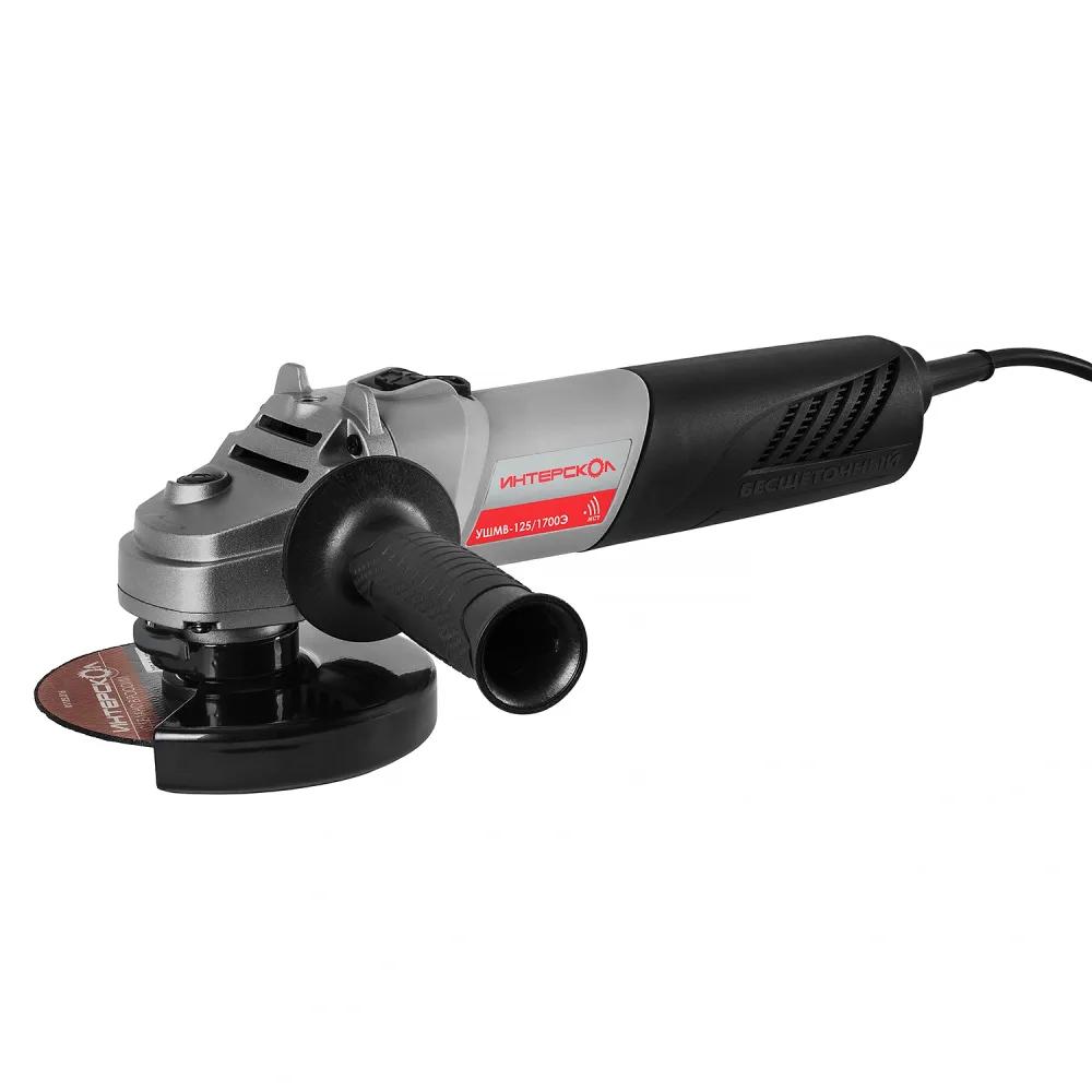 Угловая шлифмашина ИНТЕРСКОЛ УШМВ-125/1700Э, 1700 Вт, 125 мм, 10000 об/мин, в ящике (систейнере) МультиБОКС 150 (912.2.0.40)