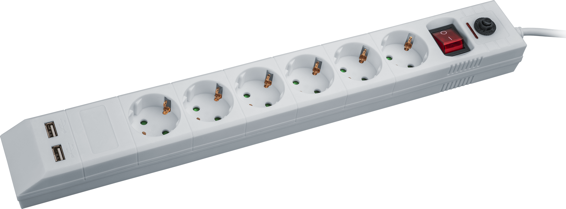 Фильтр сетевой NSP-USB-06-180-ESC-3x1 6 гнезд (1.8м)
