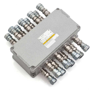 Коробка клеммная взрывозащищенная КСРВ202012(1PYK2,5-9-1ШНИ6х9-6-PE)-1КНВМ1M-15HK/Р/ВЗКВ1П(Б)-2КНВМ1M-15H K/Р/ВЗКВ1П(В)-1КНВМ1M-15HK/Р/ВЗКВ1П(Г) 1Ex e IIC T6 Gb IP66