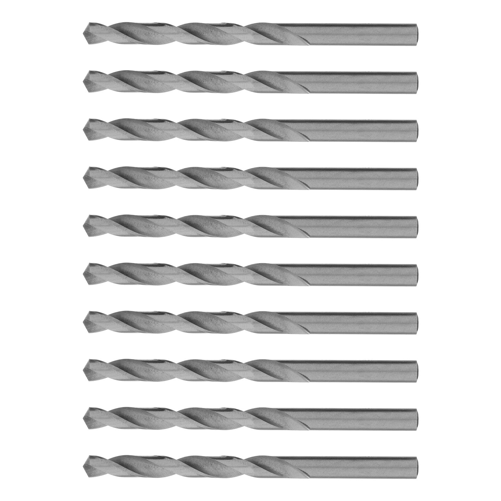 Сверло по металлу, 8,0 мм, полированное, HSS, 10 шт. цилиндрический хвостовик