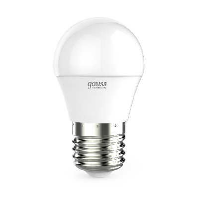 Лампа светодиодная LED 6 Вт 450 лм 4100К AC180-240В E27 шар P45 нейтральный  Elementary Gauss