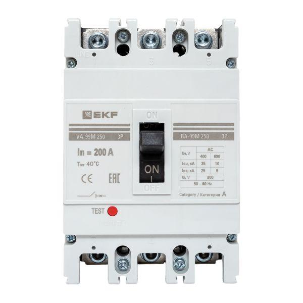 Выключатель автоматический трехполюсный ВА-99М/250 200А 25кА РЭ2000А