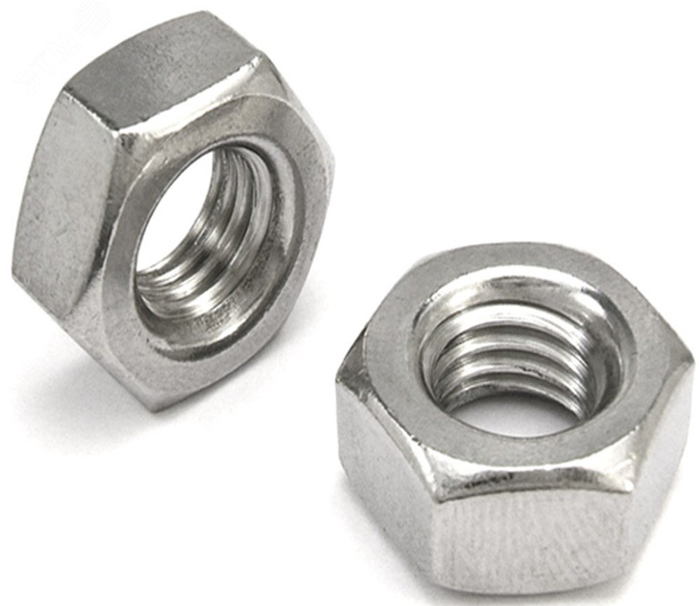 Гайка DIN934 М8 класс прочности 6.0 покрытие цинк 100 шт