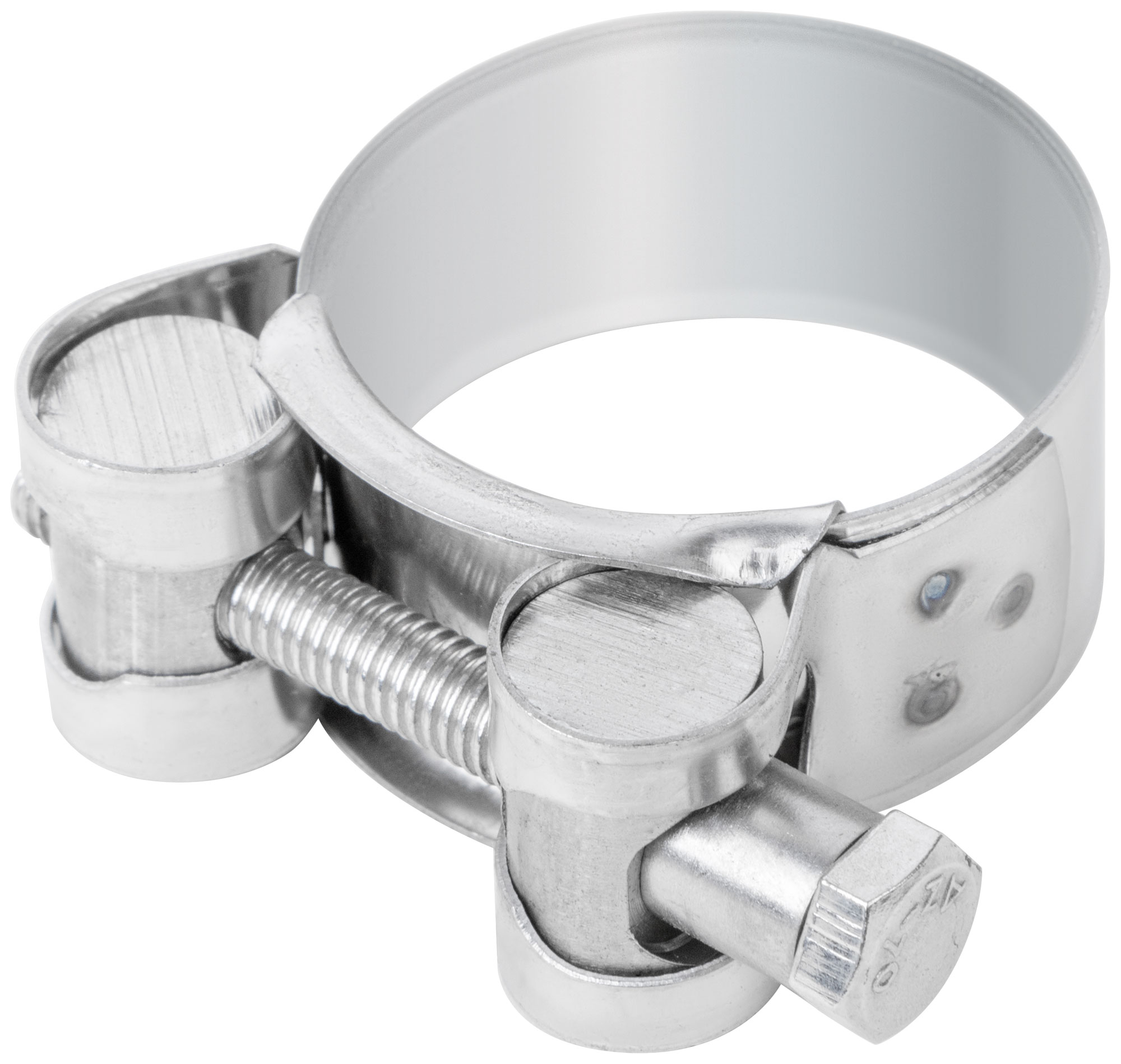 Хомут обжимной силовой шарнирный 32-35мм нержавеющая сталь