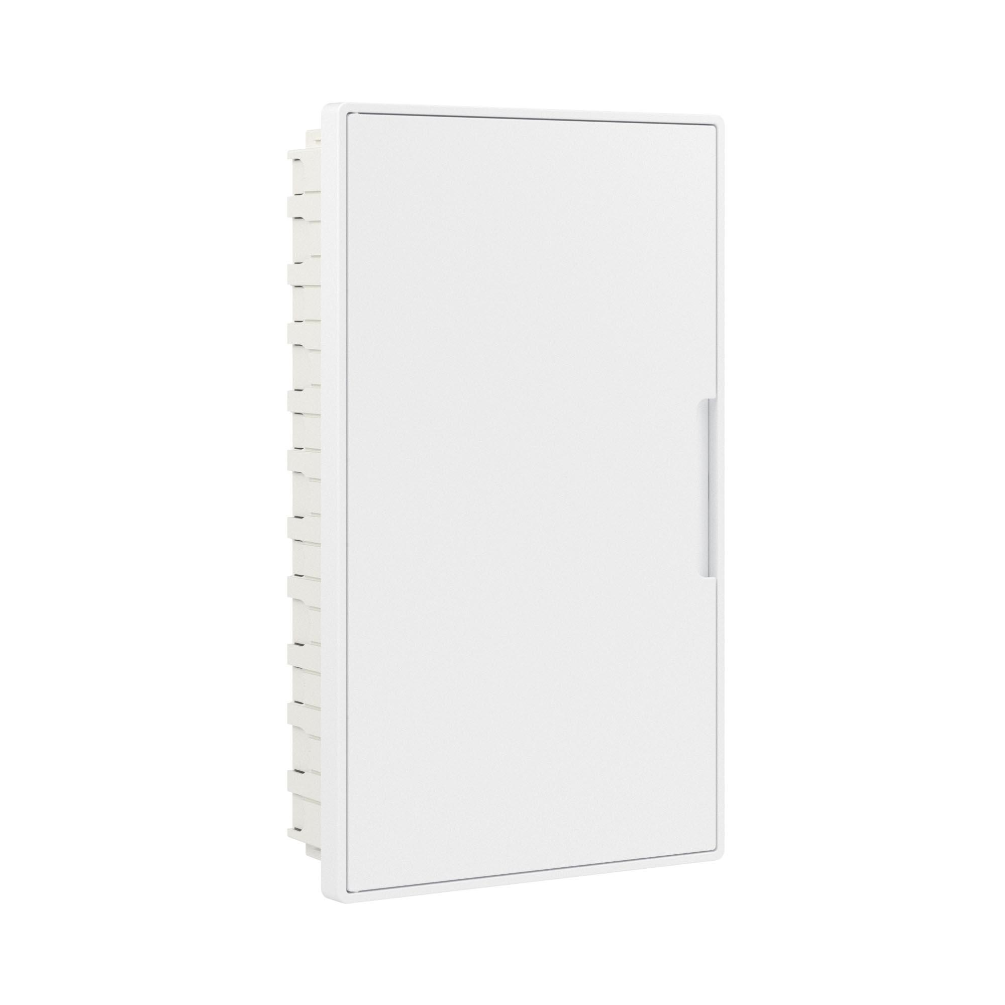 Щиток 36 мод встраиваемый FRAME, белый, с белой дверцей, с 4  шинами PEN (2шт на 8 отв. и 2шт на 10 отв.)