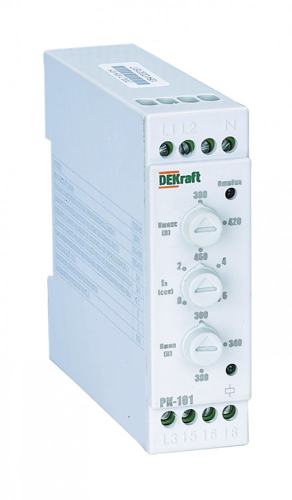 Реле контроля фаз РК-101 380В тип 02