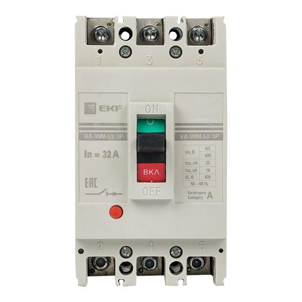 Выключатель автоматический трехполюсный ВА-99М/63 32А 20кА РЭ320А