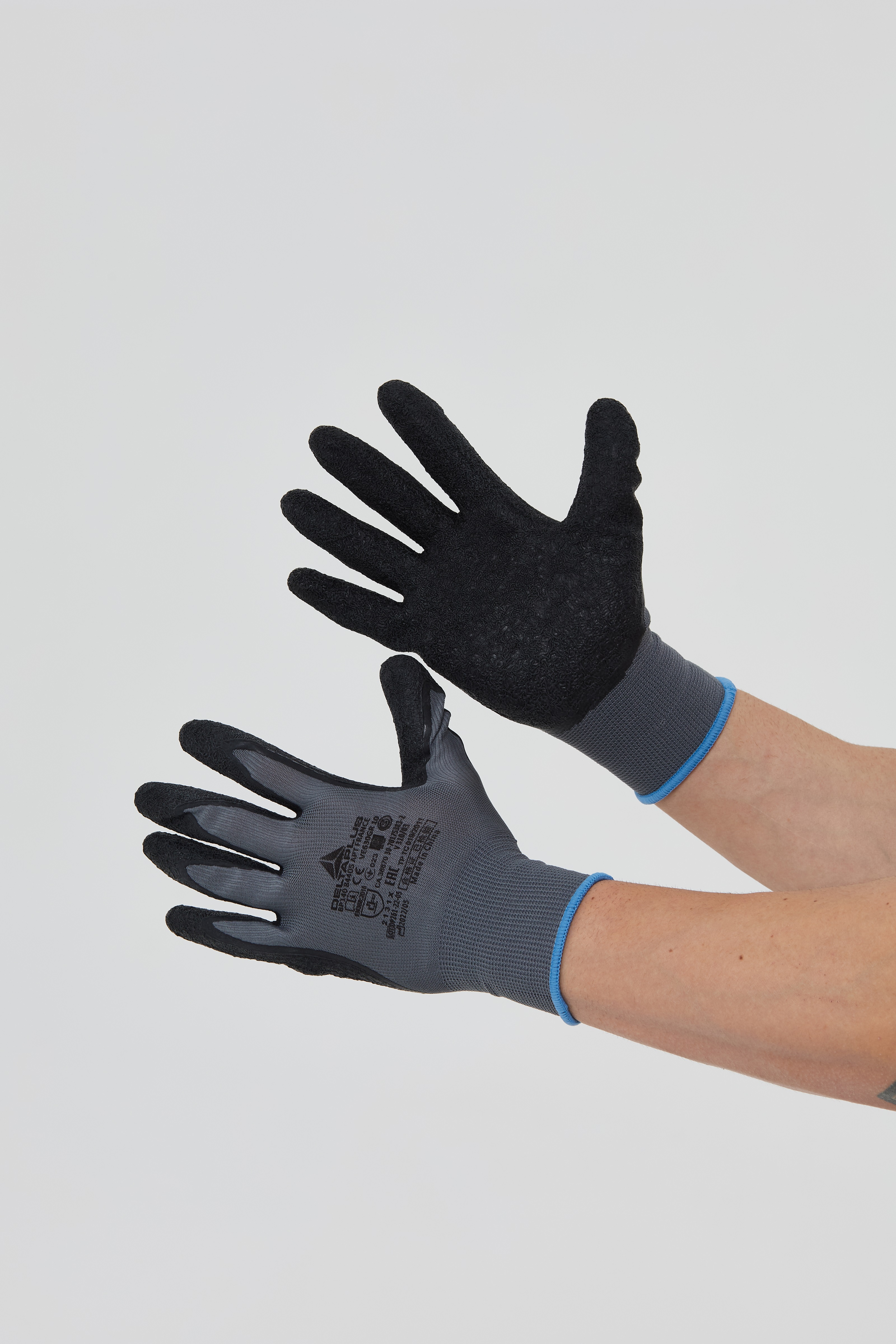 Перчатки полиэстеровые с латексным покрытием VE630 р.08