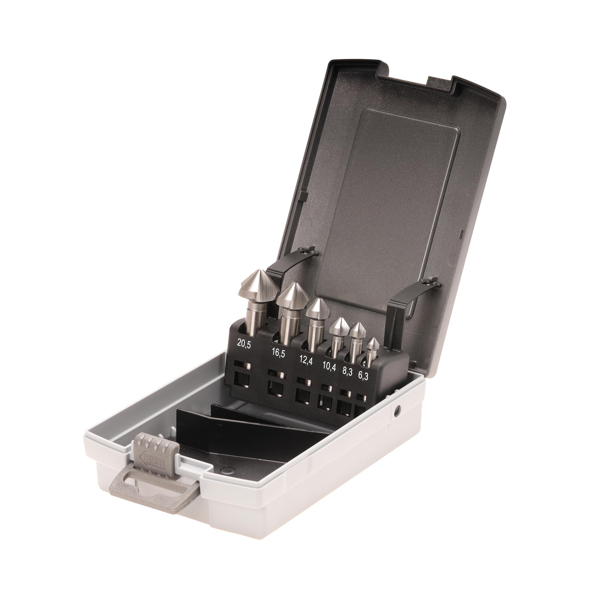 Набор зенковок 90'' 6.3-20.5мм 3z HSS 6шт