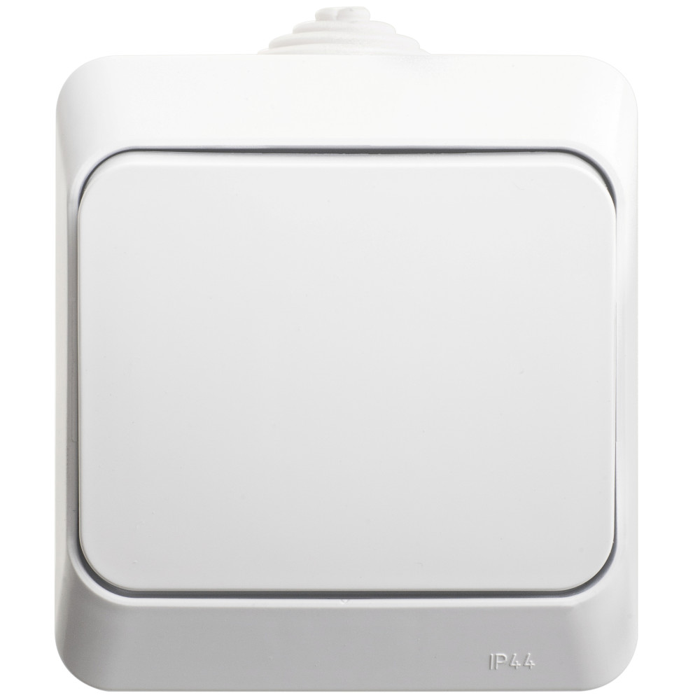 ЭТЮД Переключатель одноклавишный наружный IP44 белый схема 6