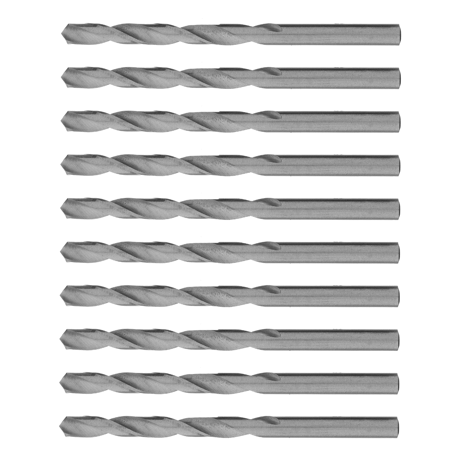 Сверло по металлу, 6,0 мм, полированное, HSS, 10 шт. цилиндрический хвостовик