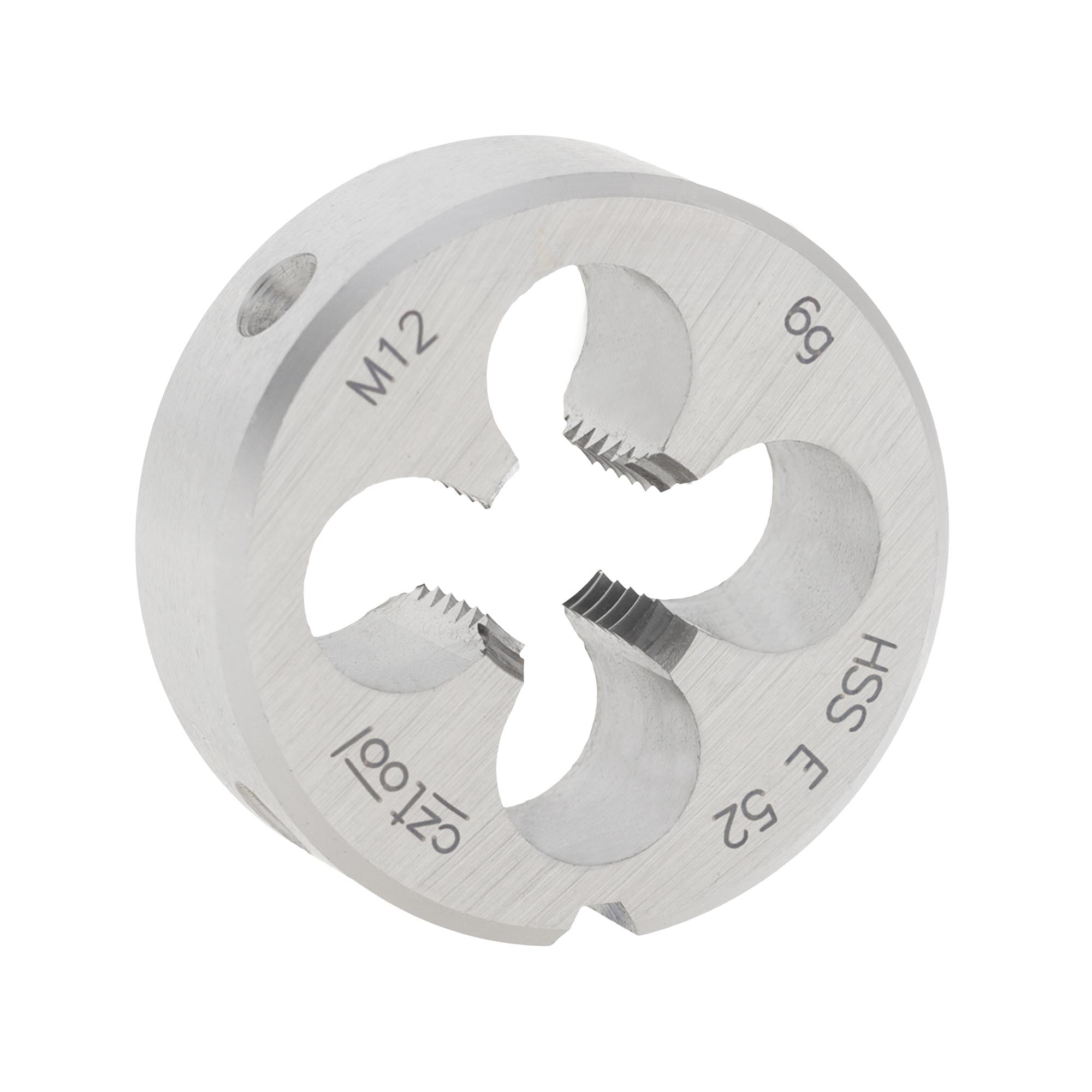 Плашка М12х1,75 DINEN22568 HSSE 6g 38х14мм (CzTool)