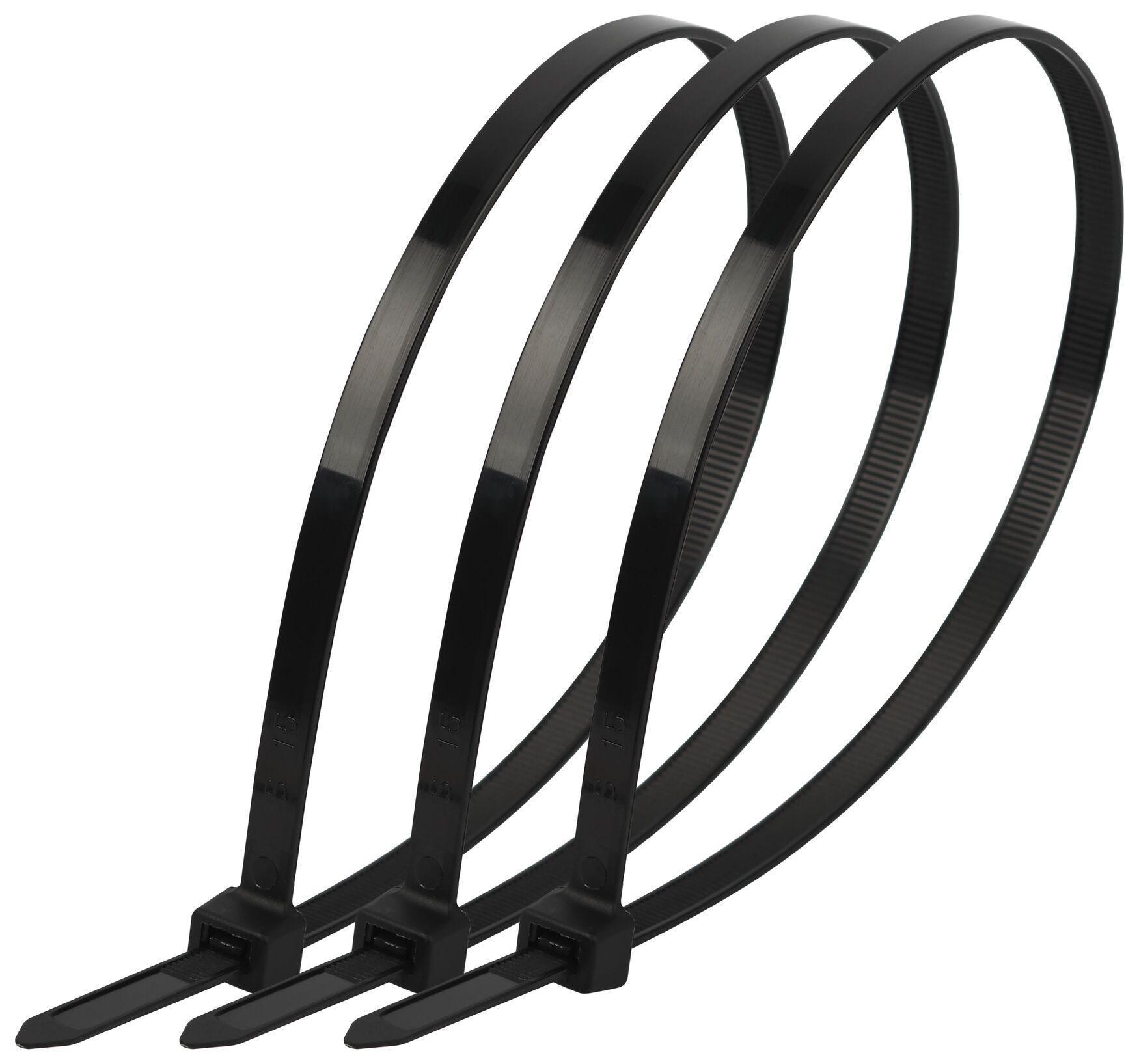 Стяжка кабельная нейлоновая (хомут) 2.5 х 200 мм чёрная (100 шт/уп) Simple NO-224-197