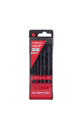 Набор сверел по металлу из быстрорежущей стали HSS-R 6 шт