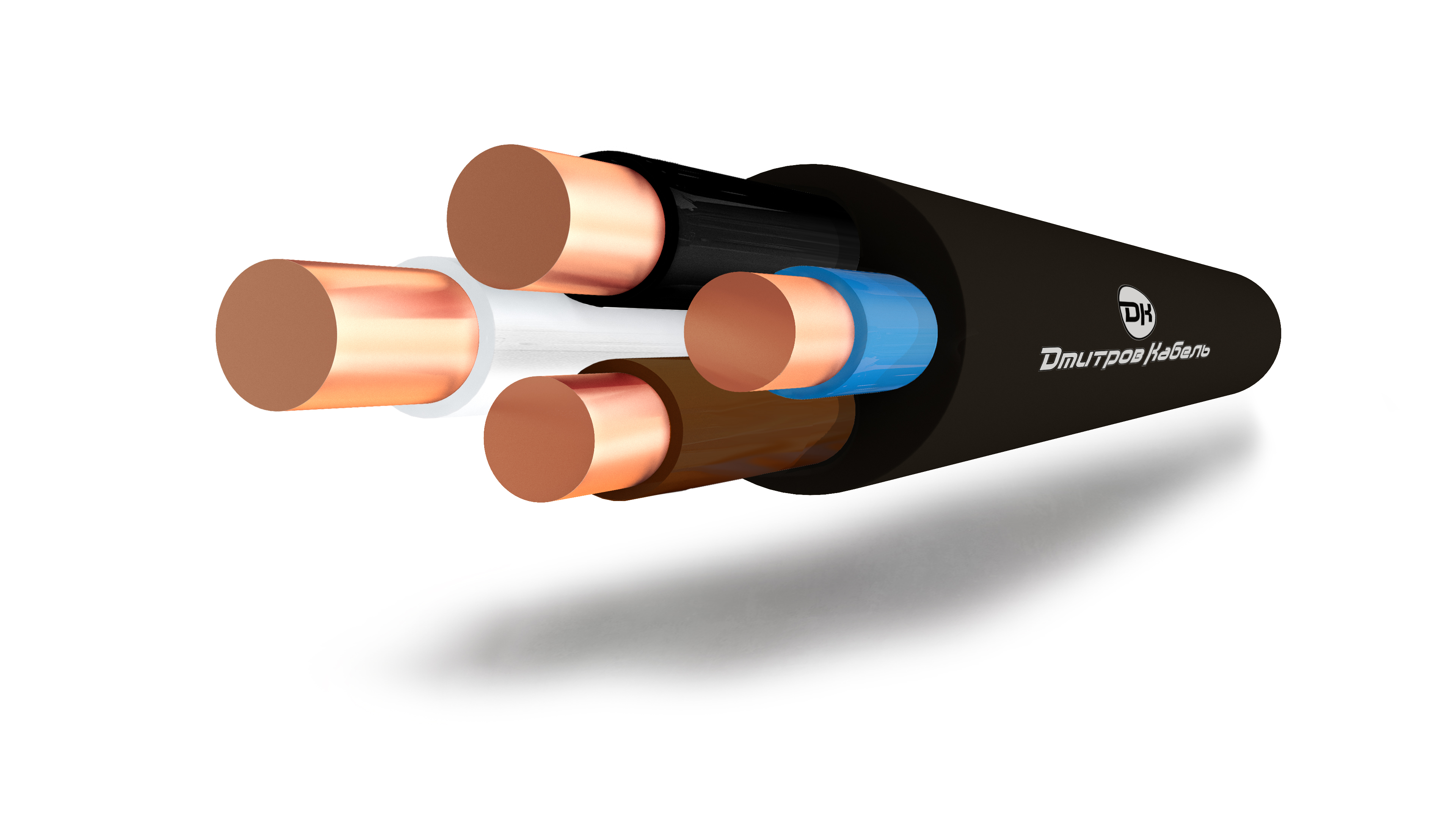 Кабель силовой ВВГнг(А) 4х2.5(ок)-0.66 ТРТС однопроволочный