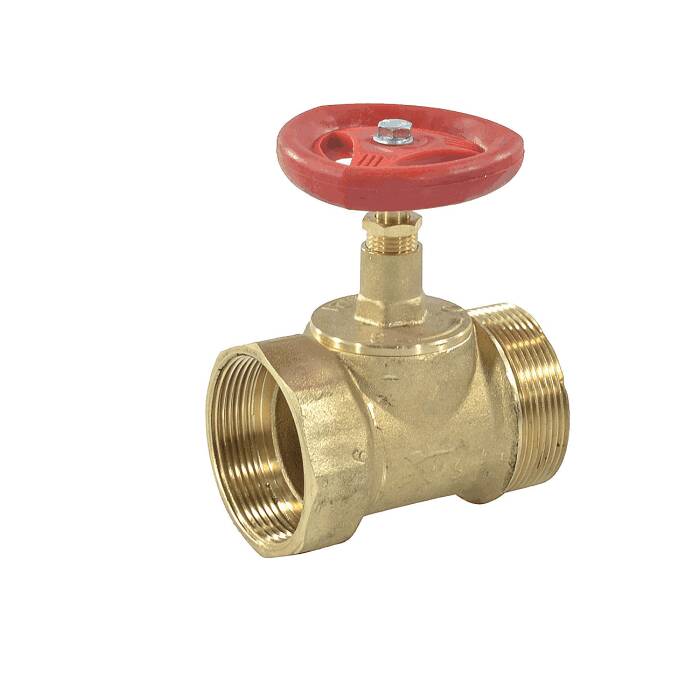 Клапан запорный латунный 15б3р Ду50 Ру16 м/р