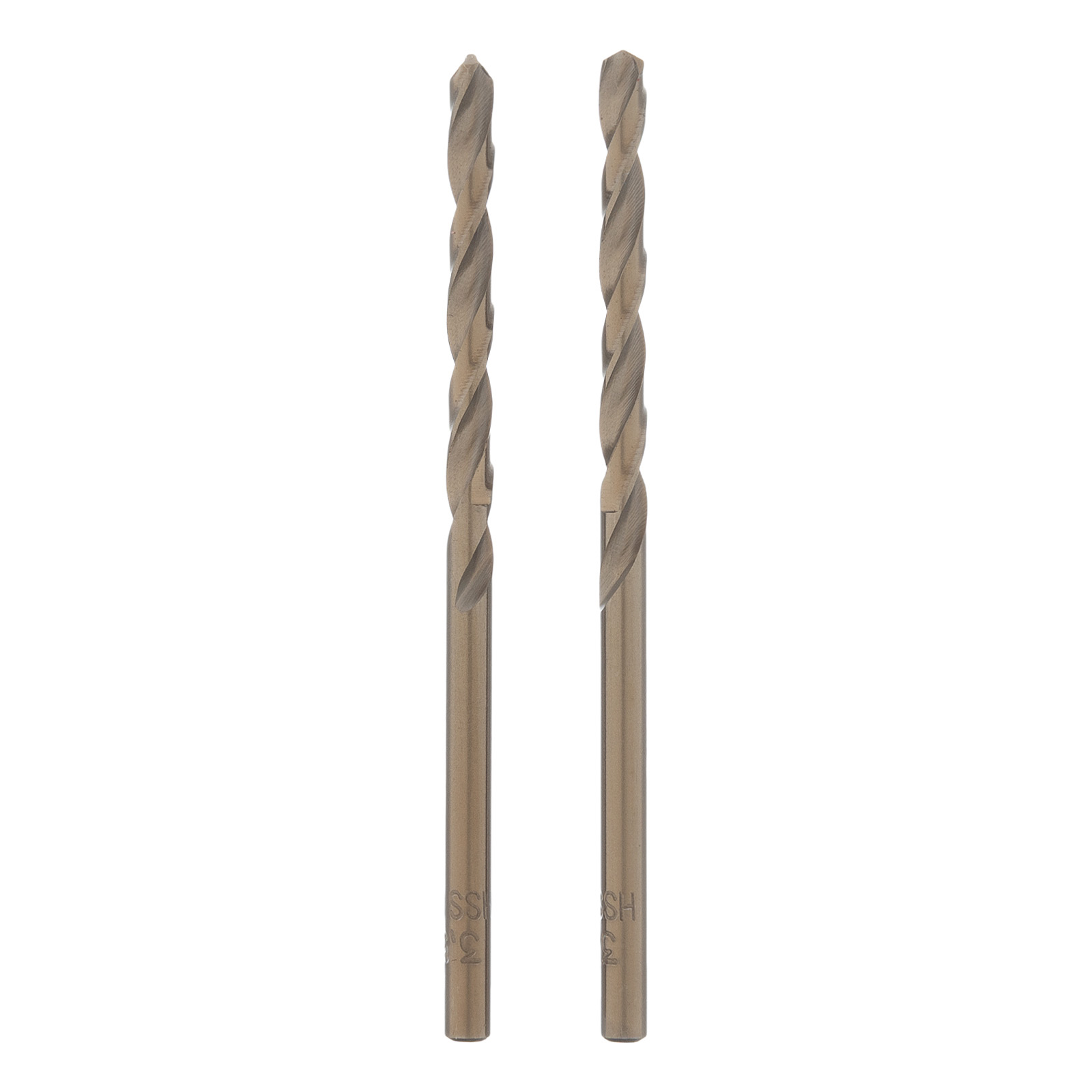 Сверло по металлу, 3,5 мм, HSS Co-5%, 2 шт.
