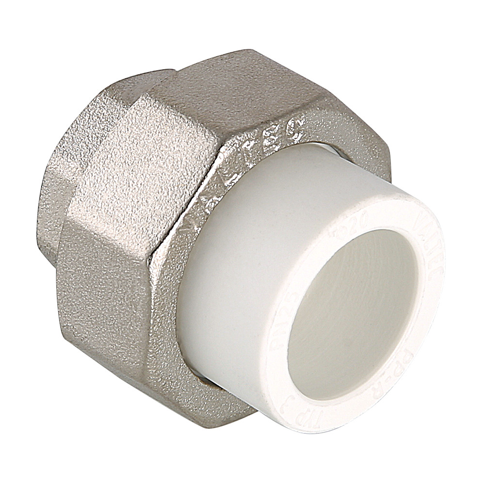 Муфта разъемная 25x3/4' ВР полипропиленовое PPR белое