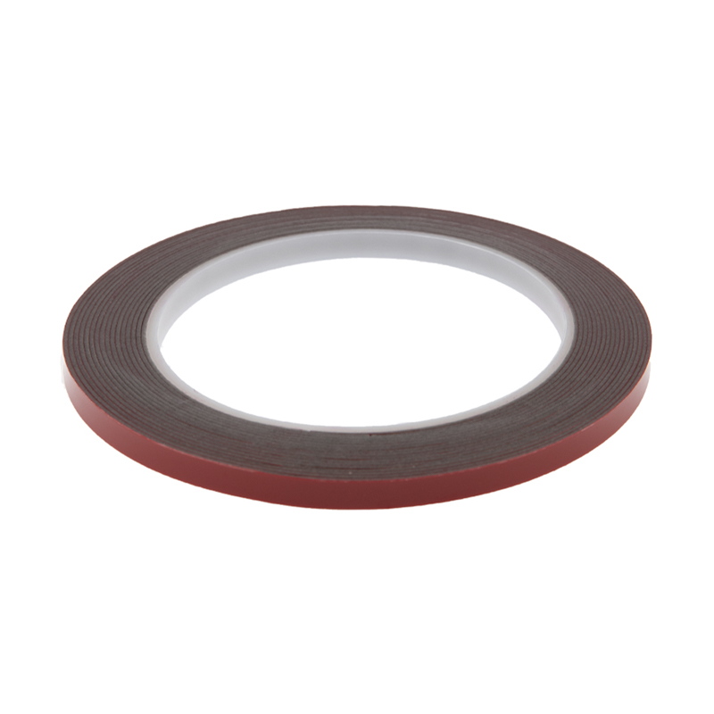 Двухсторонний скотч, серый, на HBA акриловой основе, 6 мм, ролик 5 м