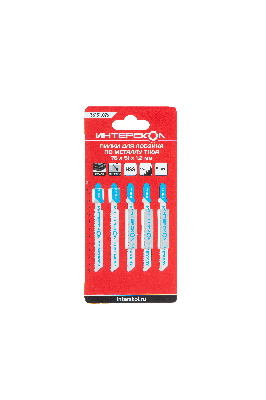 Пилки для лобзика по металлу T118А 76х51х1,2 (5шт)