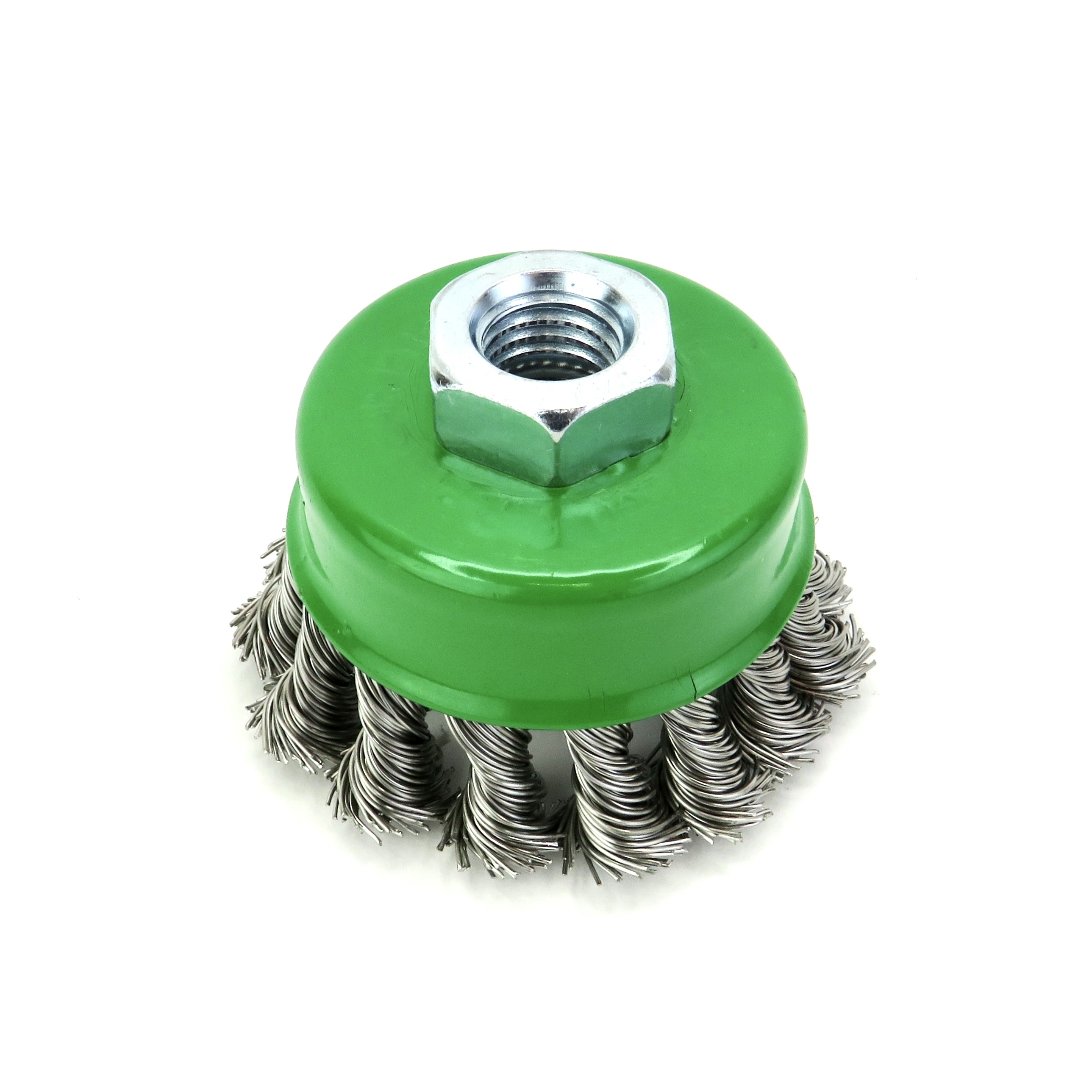 Щетка чашечная жгутовая Д65xM14, ворс нерж сталь 0,50 с (13-021)