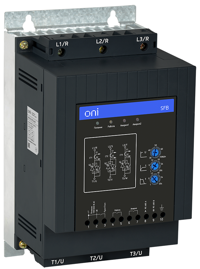 Устройство плавного пуска SFB 3Ф 380В 75кВт 150А Uупр 110-220В Modbus с защитами