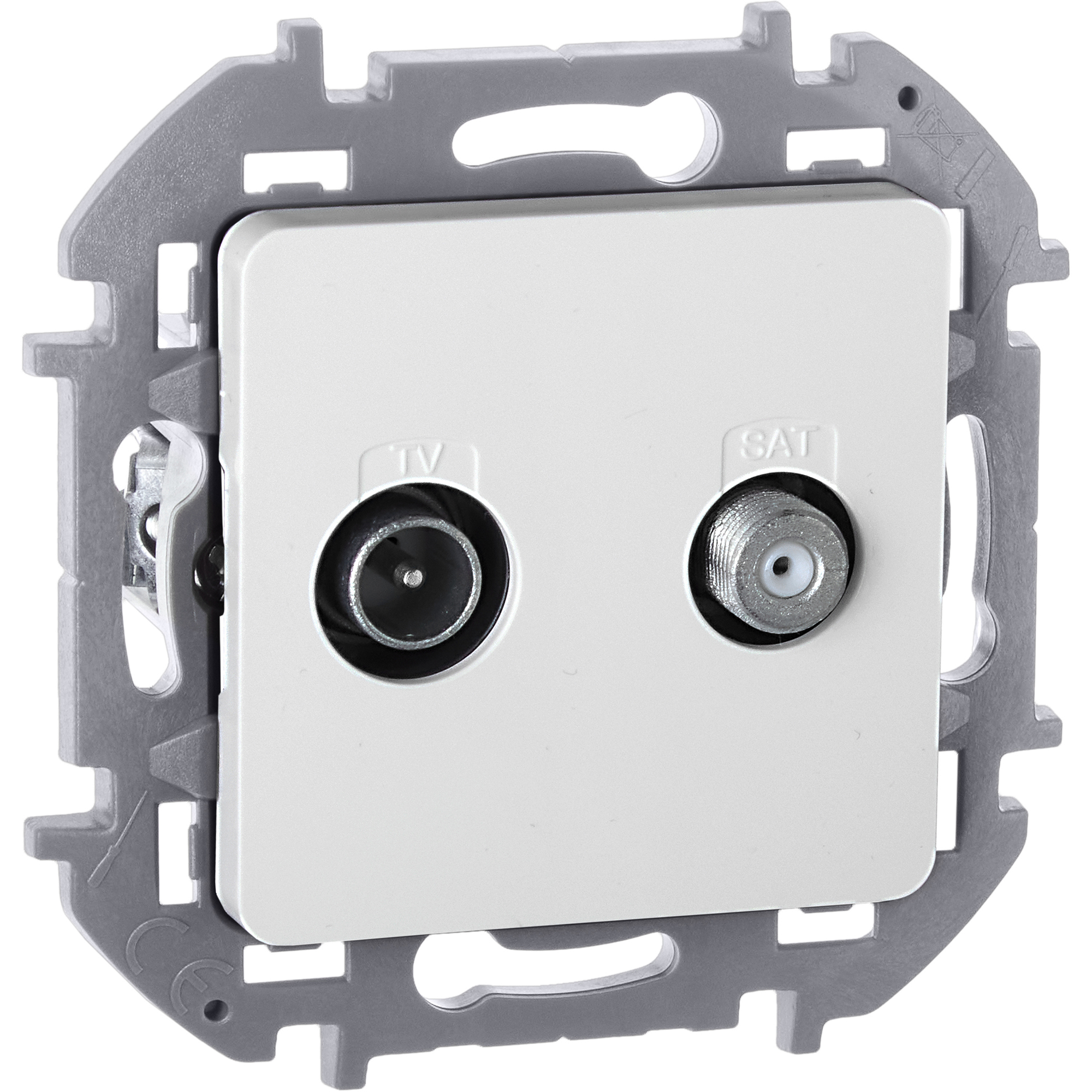 Розетка TV/SAT звезда  INSPIRIA белый