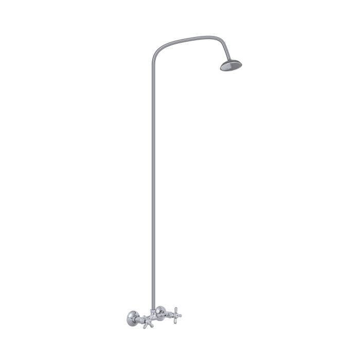 Смеситель для душа двуручный со стационарной трубкой Прораб О-серия Славен